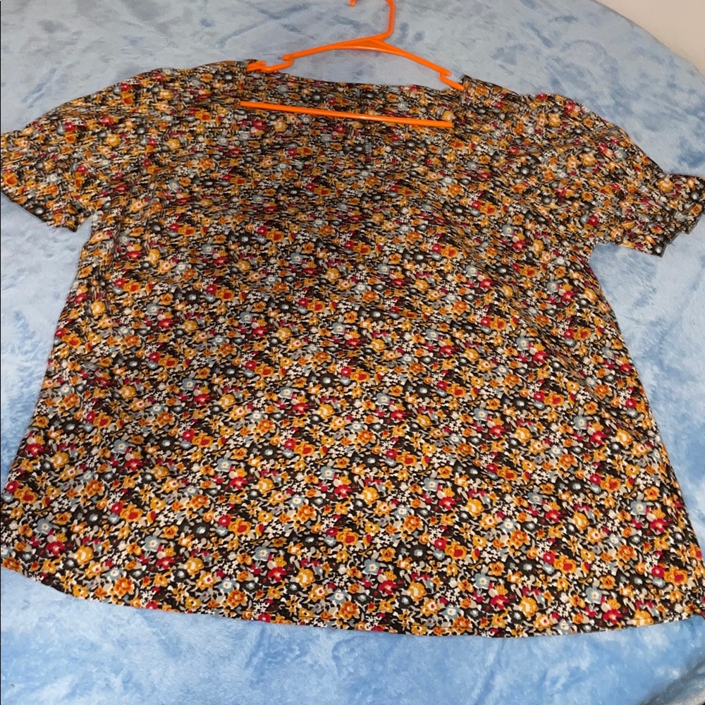 Multicolor Floral SHEIN Blouse